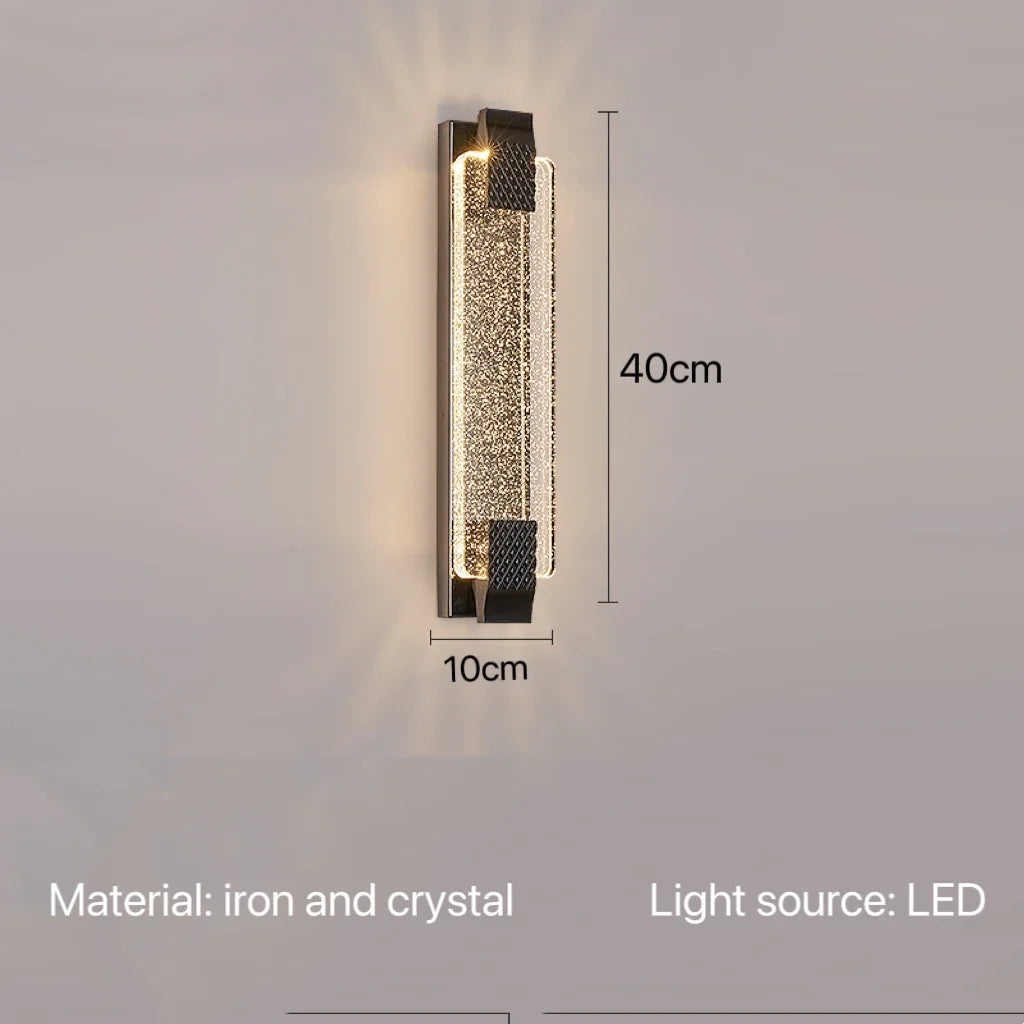LuxeGlow Crystal Wall Sconce
