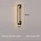 Bedside Crystal Wall Light