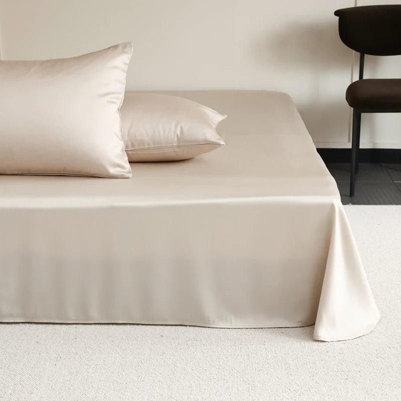 100% Silk Bed Sheet Set Luxury Mulberry Silk Bedding Sets Twin Full Double Queen King Size Fitted Sheet Flat Sheet Pillowcase