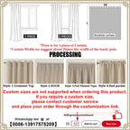 Black Semi-Blackout Window Curtains