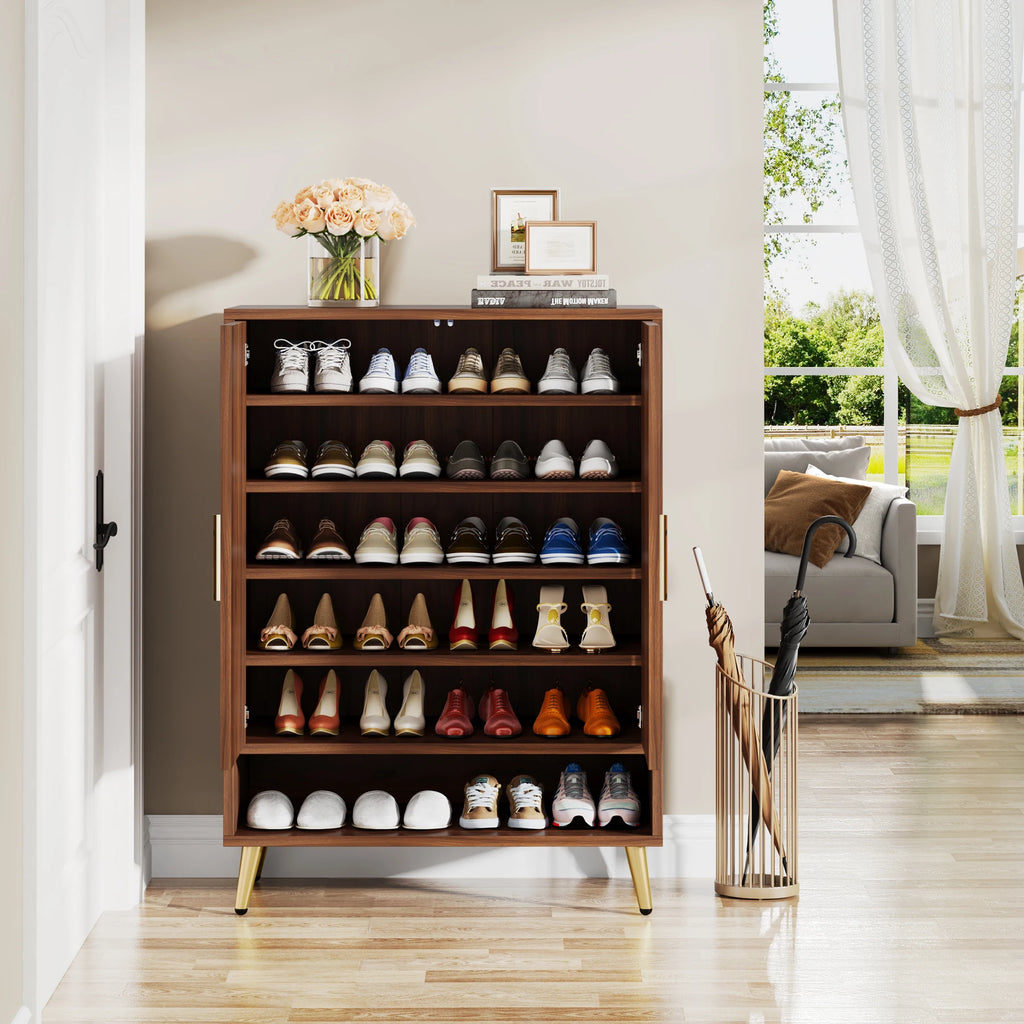 WalnutHaven 6-Tier Shoe Cabinet