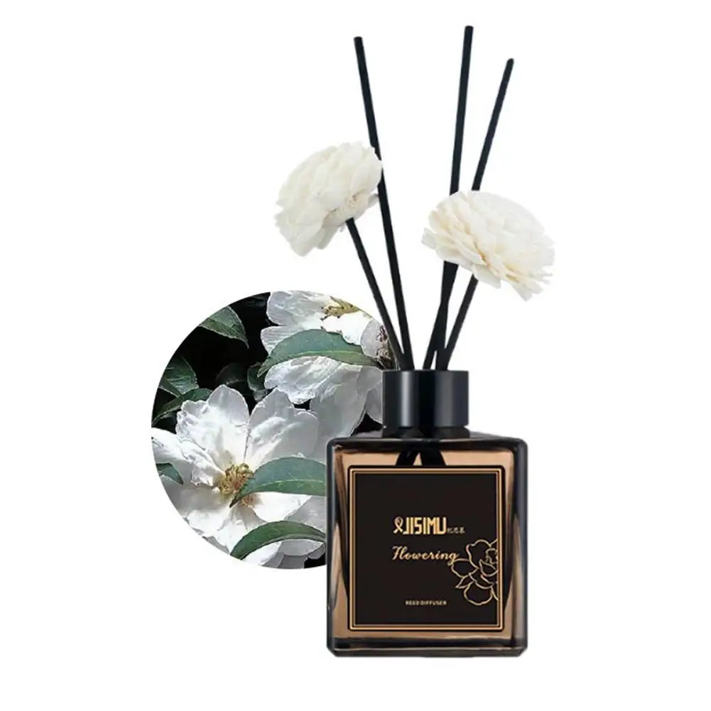 Reed Diffuser Set For Bathroom Air Fresheners,Jasmine Scented Oil Diffuser With Sticks,Aromatherapy Oil Reed Diffuser Home Decor