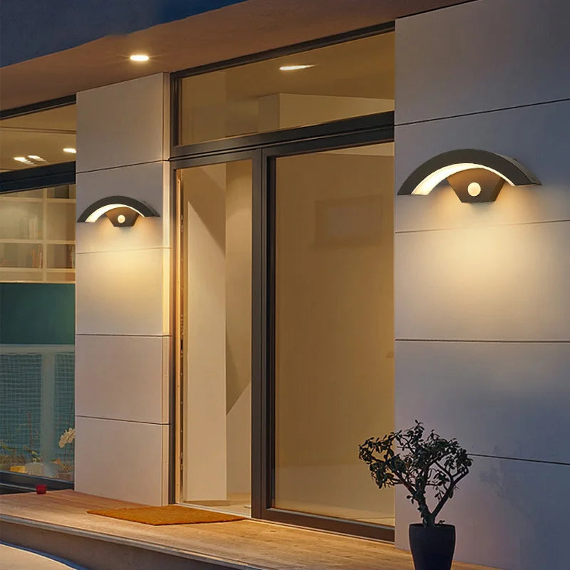 Motion-Sensor Outdoor Wall Light