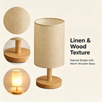 USB Dimmable Fabric Shade Table Lamp
