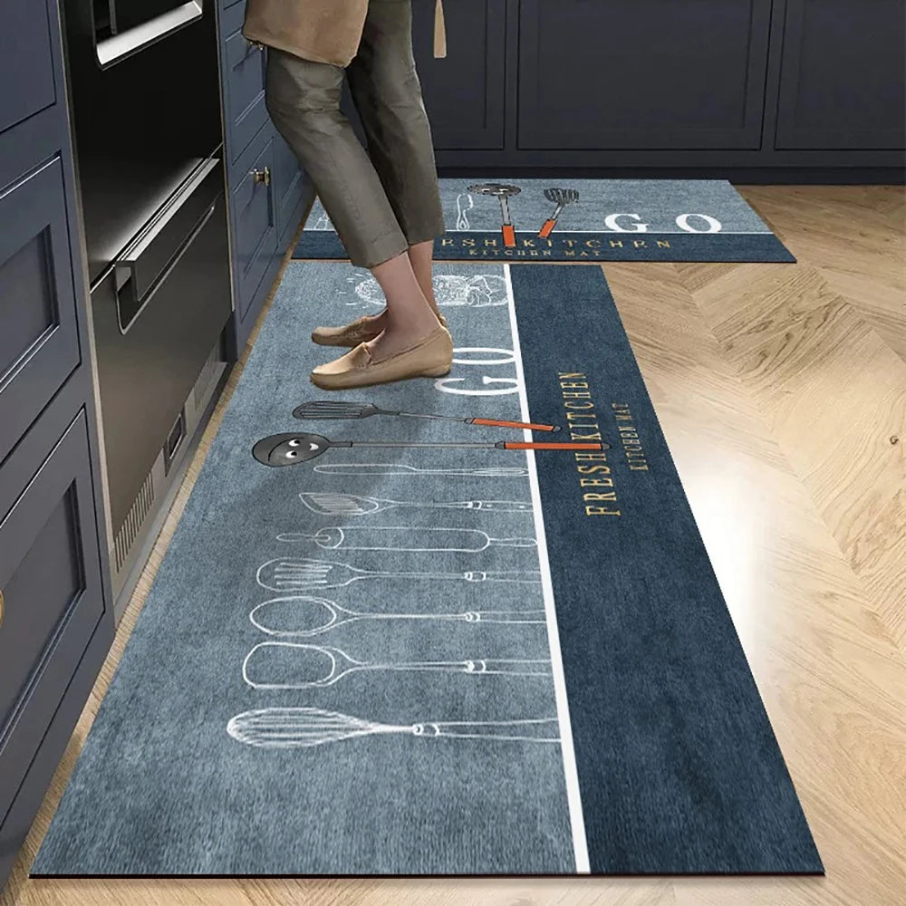 Crystal-Velvet Absorbent Kitchen Runner — WESTMERE