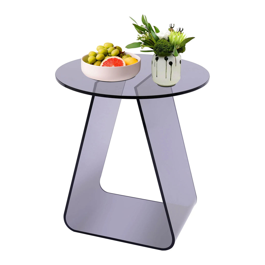 Clear Acrylic Round Side Table