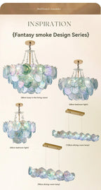 Blue Murano Glass Pendant Chandelier