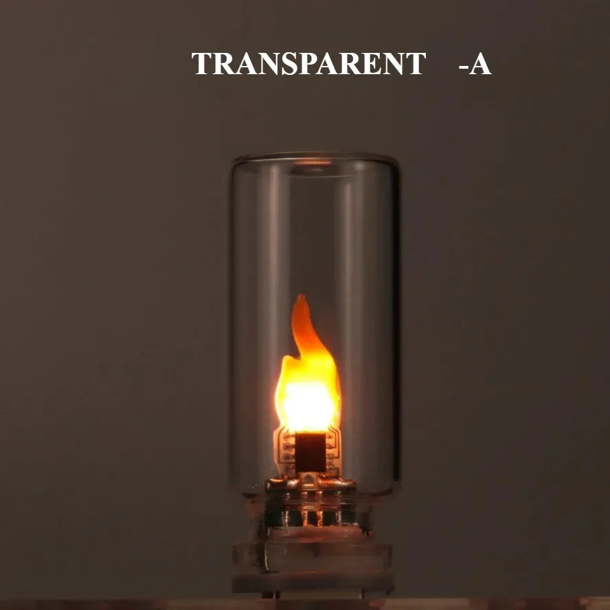 USB Flickering Glass Flame Light
