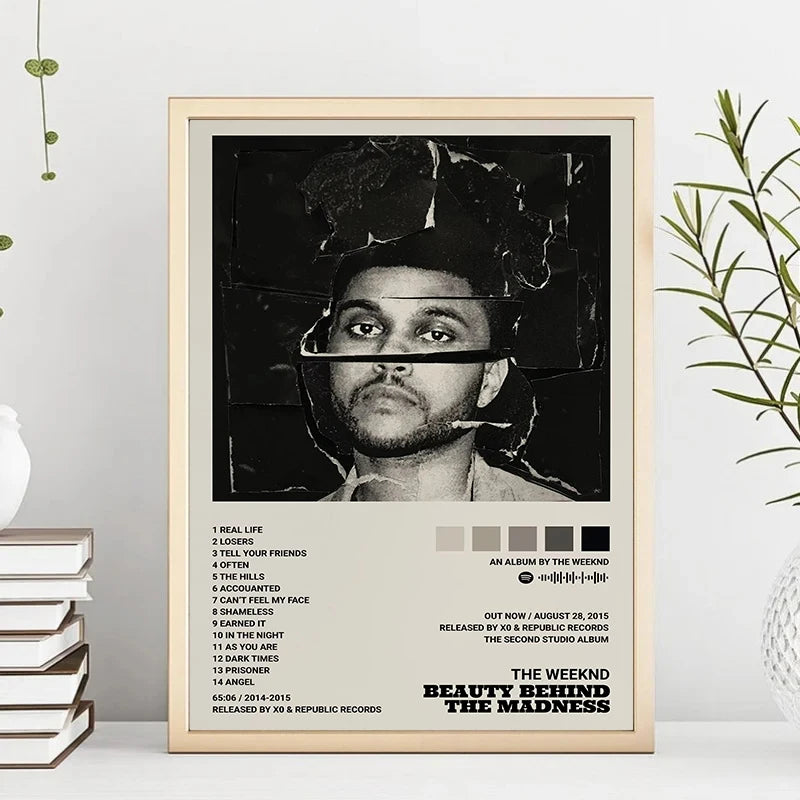 Modern Music Portrait Canvas Print