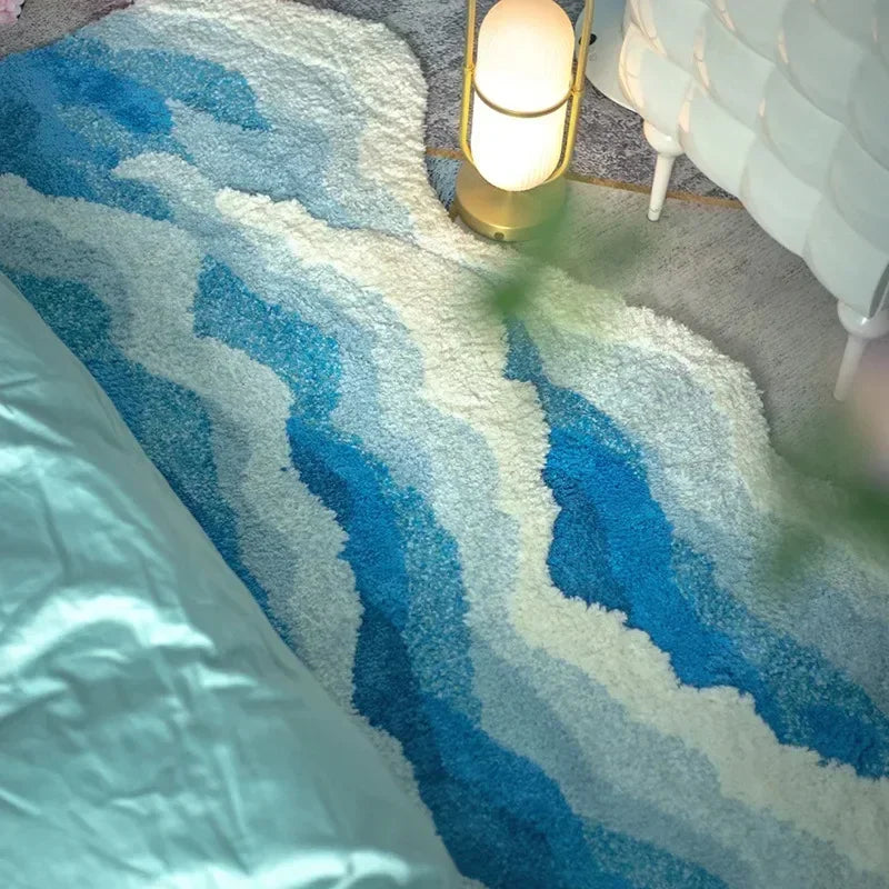 Ocean Wave Tufted Accent Rug