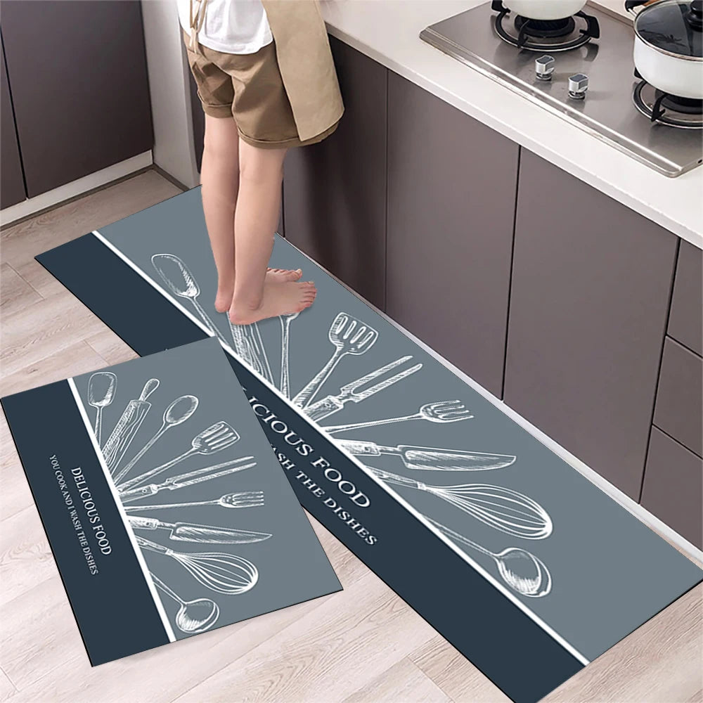 Crystal-Velvet Absorbent Kitchen Runner
