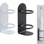 Traceless Wall-Mounted Electric Toothbrush Holder Punch-free Razor Circular Holders Storage Shelf Bathroom Toothbrush Organizer