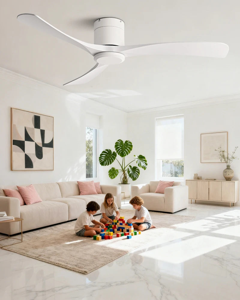 Remote-Control Low-Profile Ceiling Fan