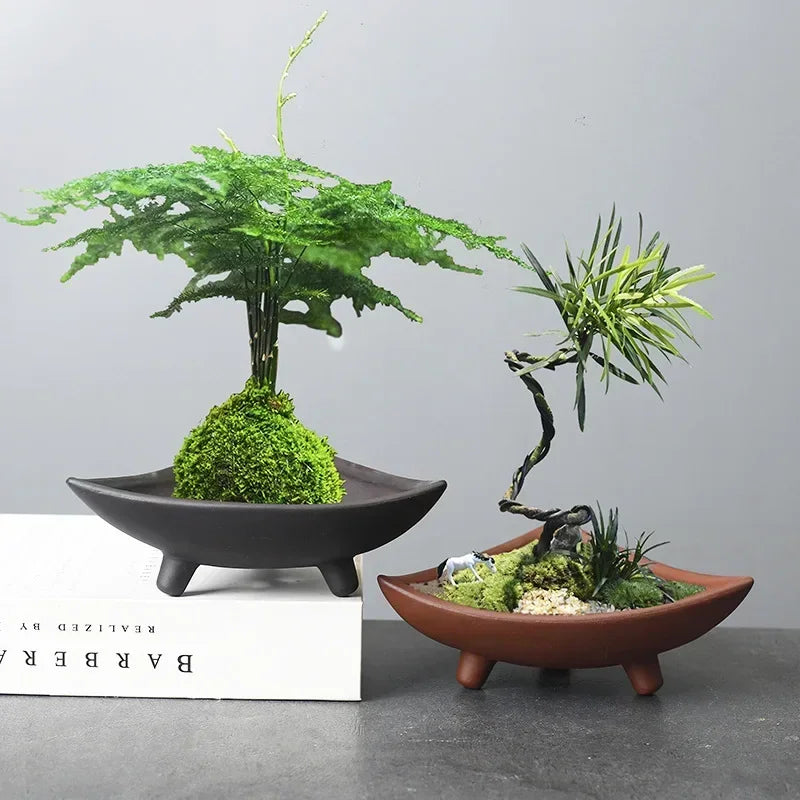 Bamboo Ceramic Planter