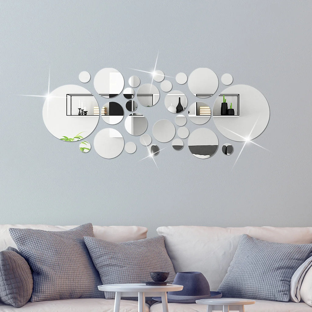 3D Acrylic Arched Wall Mirror