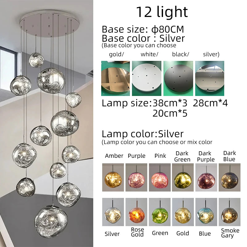 Lava Glass Pendant Light