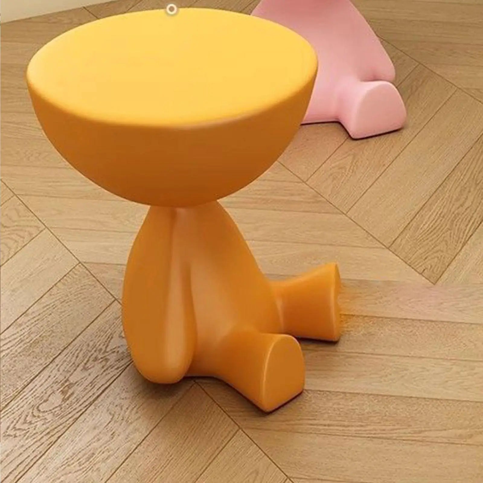 CreamFlat Round Side Table