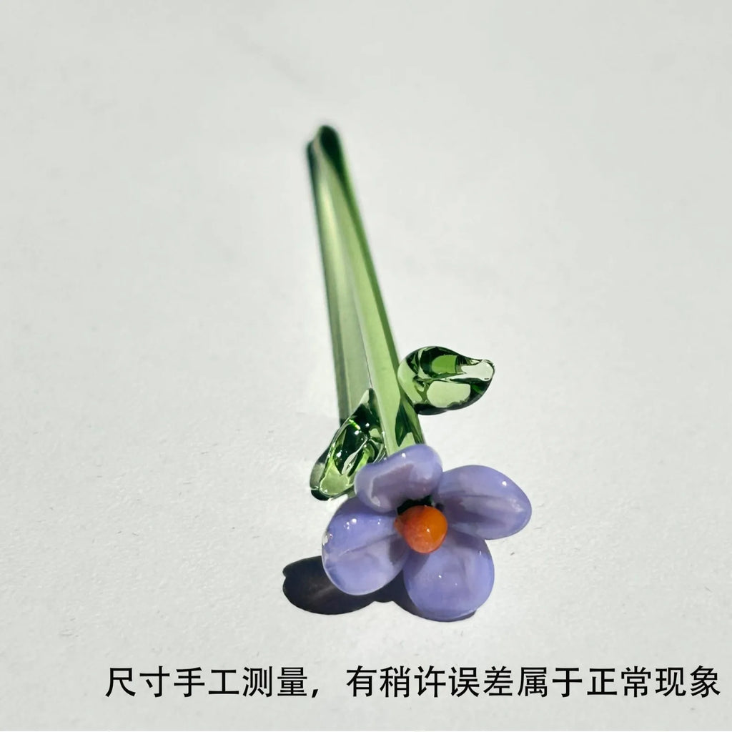 Hand-Blown Glass Flower Arrangement