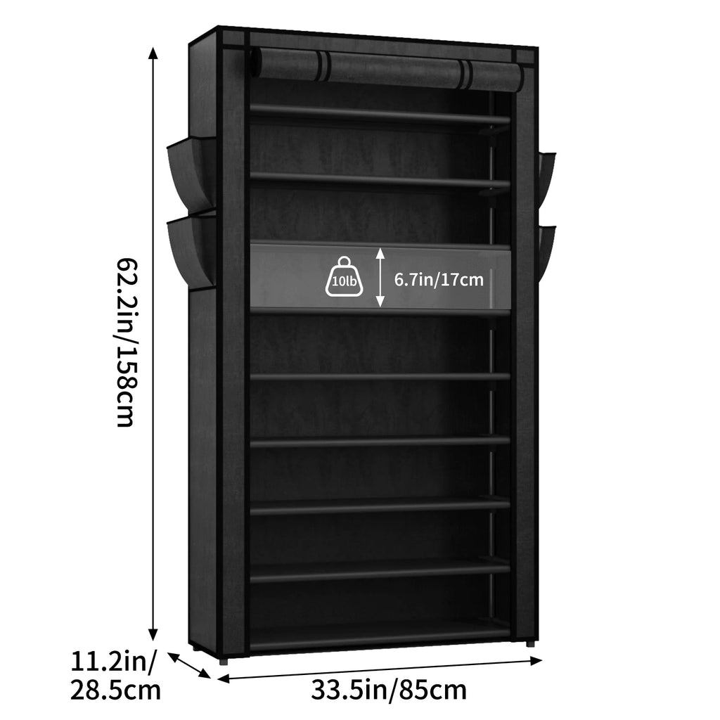 10-Tier Shoe Storage Cabinet