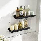Rustic Wood Floating Shelves - Set of 2