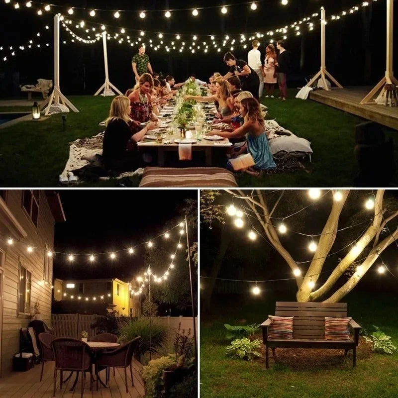 Crystal Solar Waterproof Outdoor String Lights