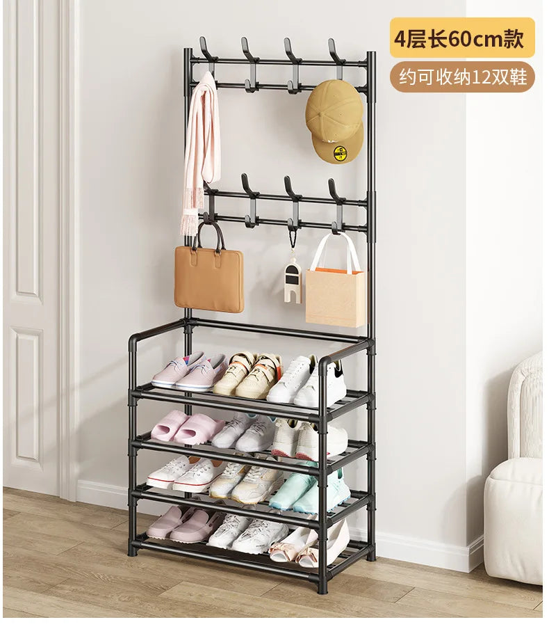 Door-Mounted Shoe & Hat Rack