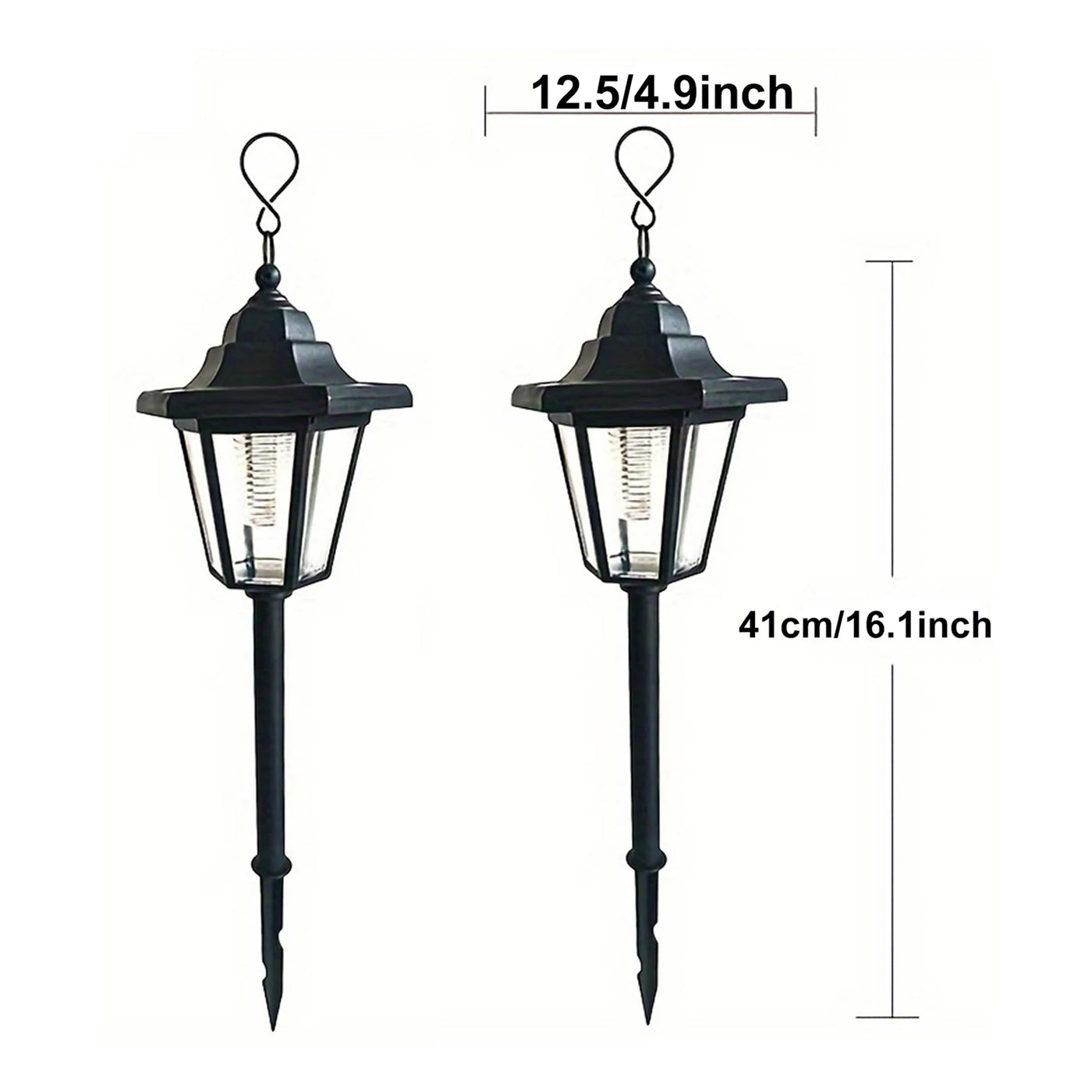 Solar Outdoor Decorative Lantern — detail view