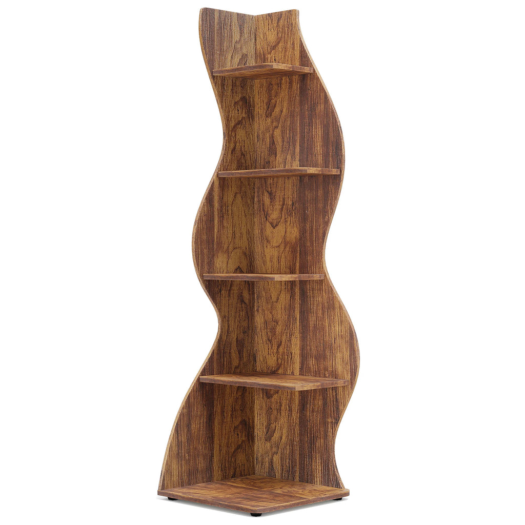 5-Tier Corner Bookshelf