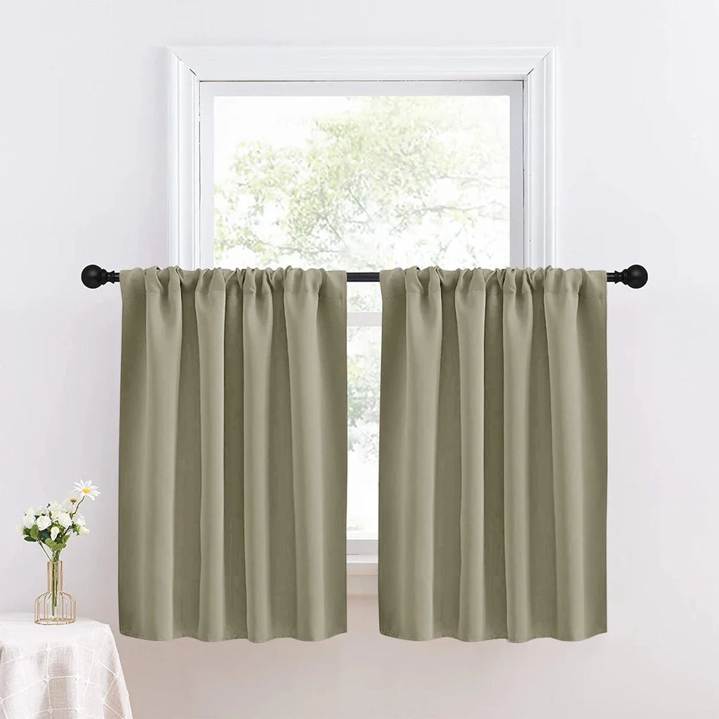 Short Blackout Kitchen & Bathroom Curtain