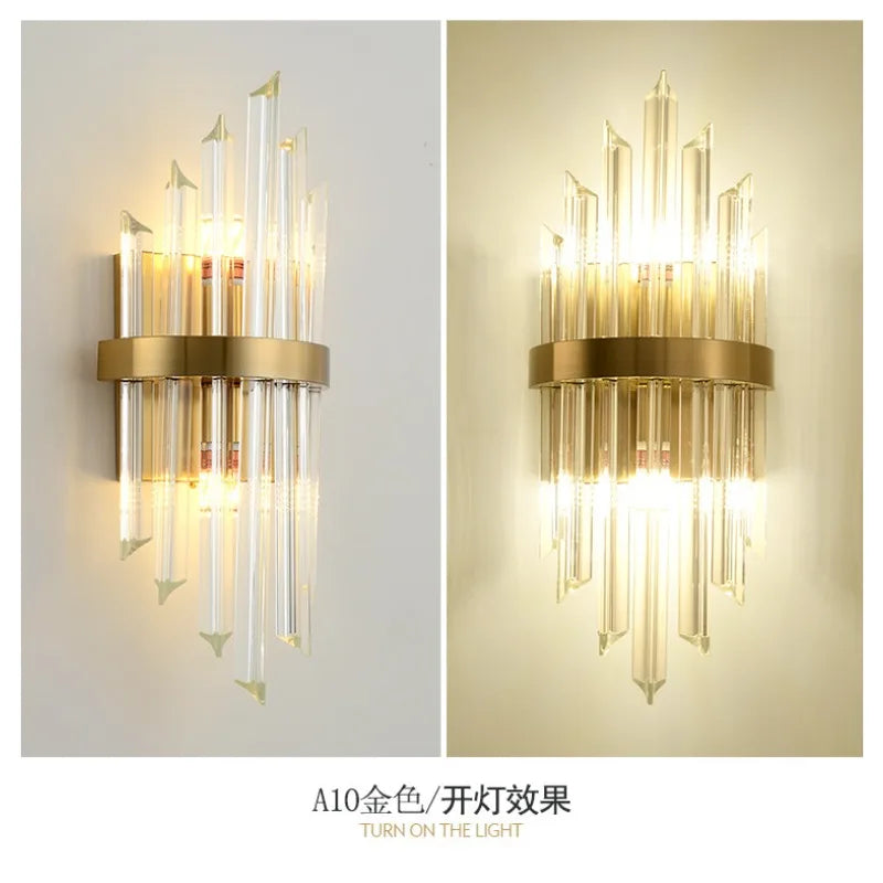 French Crystal Wall Sconce