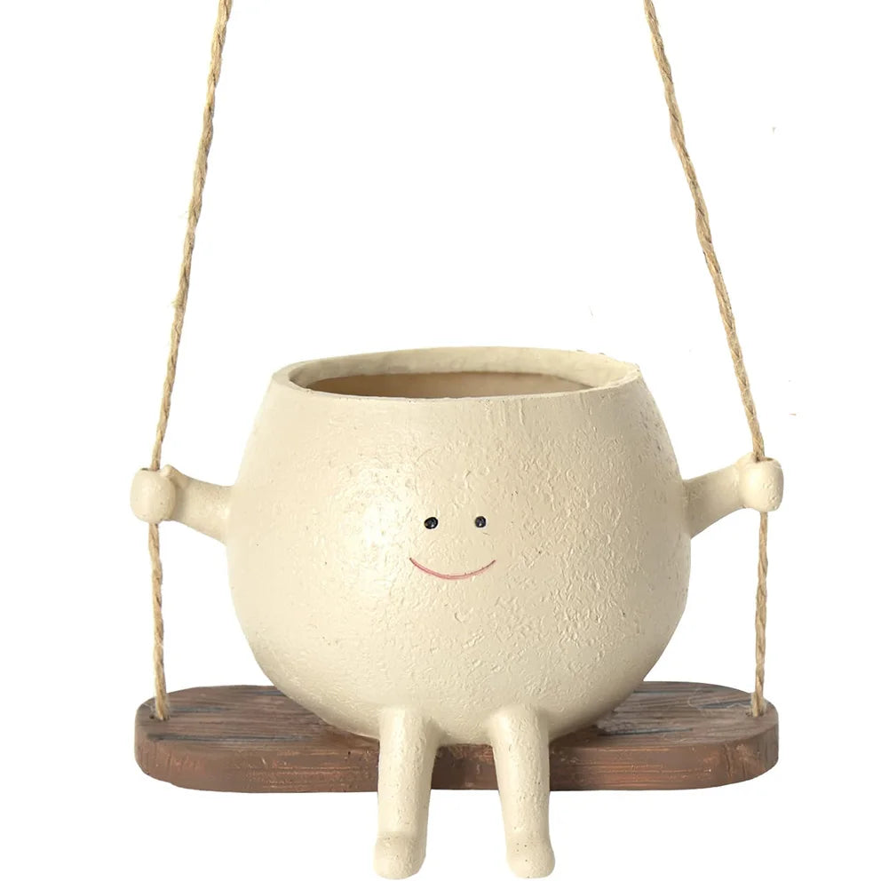 Wall-Hanging Cartoon Head Planter