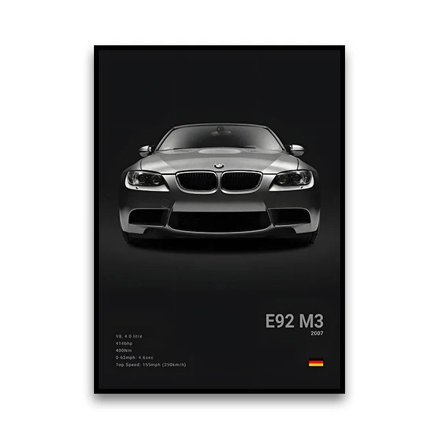 Classic Performance Car Canvas Print