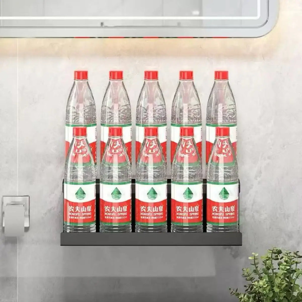Toothbrush Holder Wall Mounted No Drill Bathroom Storage Rack with Mouthwash Cup Organizer for Electric Toothbru
