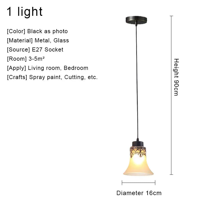 Glass Vintage Chandelier