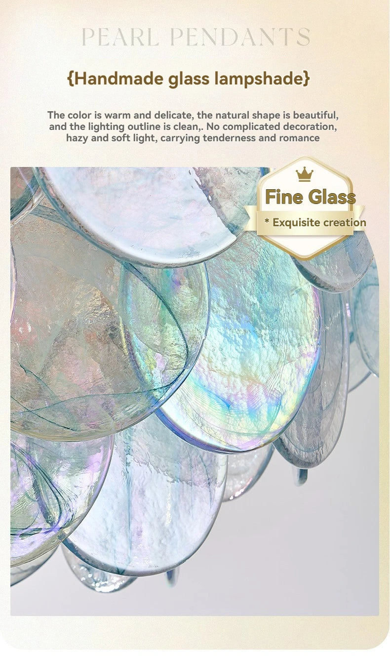 Murano-Style Blue Luxury Glass Chandelier