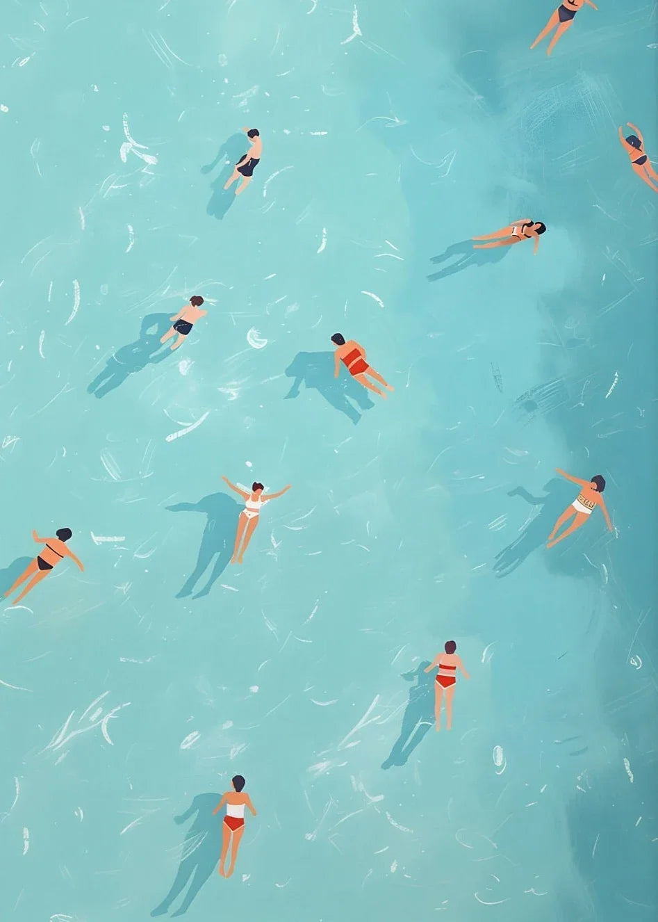 Summer Poolside Canvas Wall Art