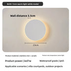 Round Waterproof Outdoor LED Wall Light