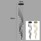Modern Staircase LED Chandelier
