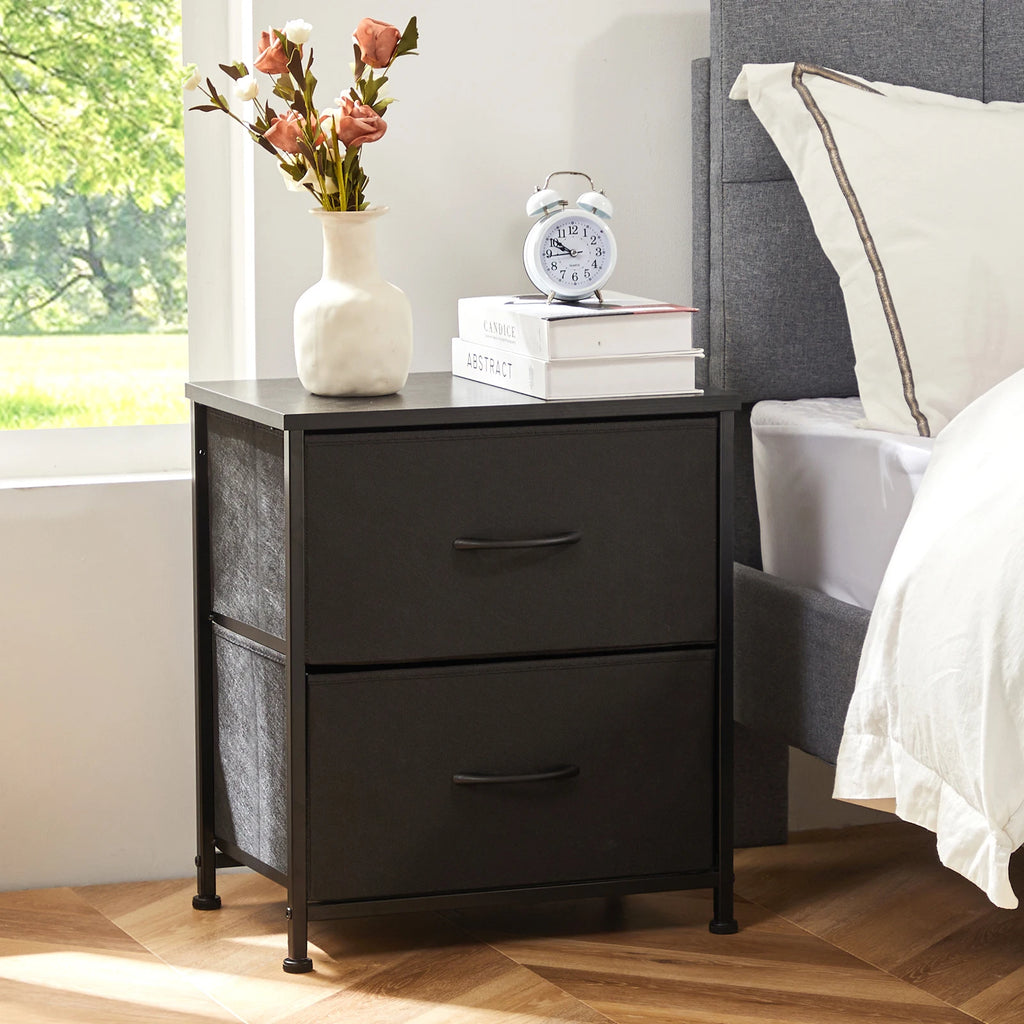 Fabric Drawer Nightstand