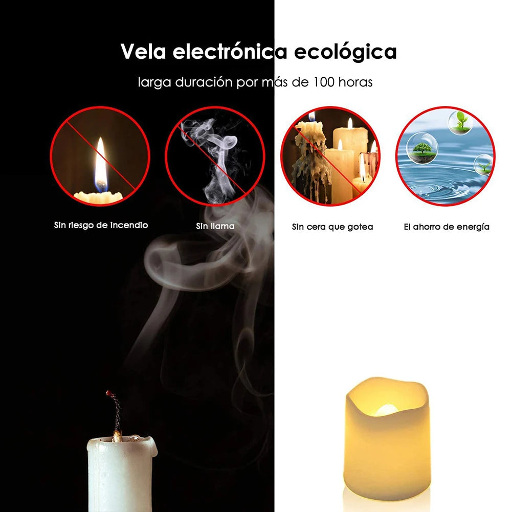 24-Piece Flameless LED Tea Light Set