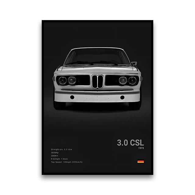 Classic Performance Car Canvas Print