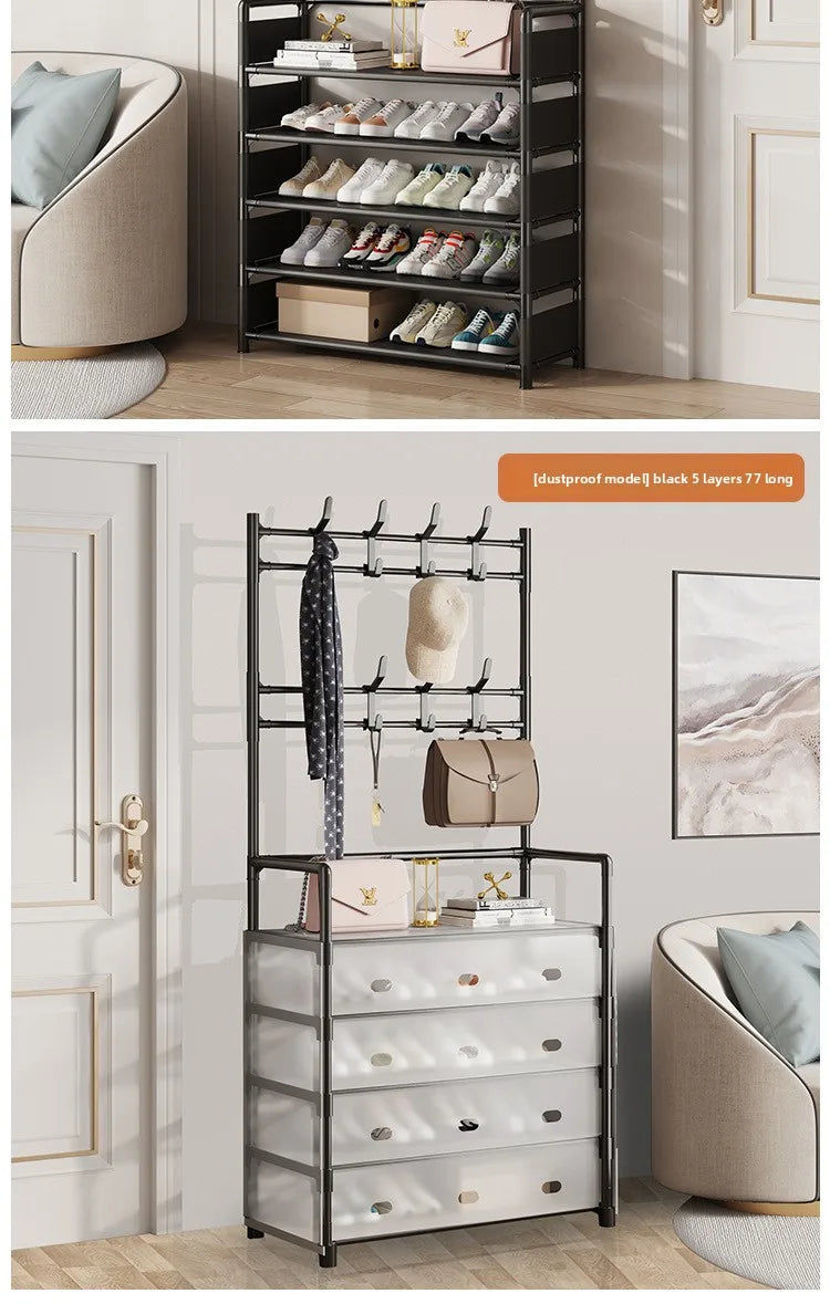 Door-Mounted Shoe & Hat Rack