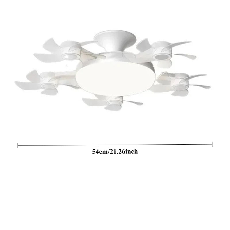 Dimmable Remote-Control Ceiling Fan with Light