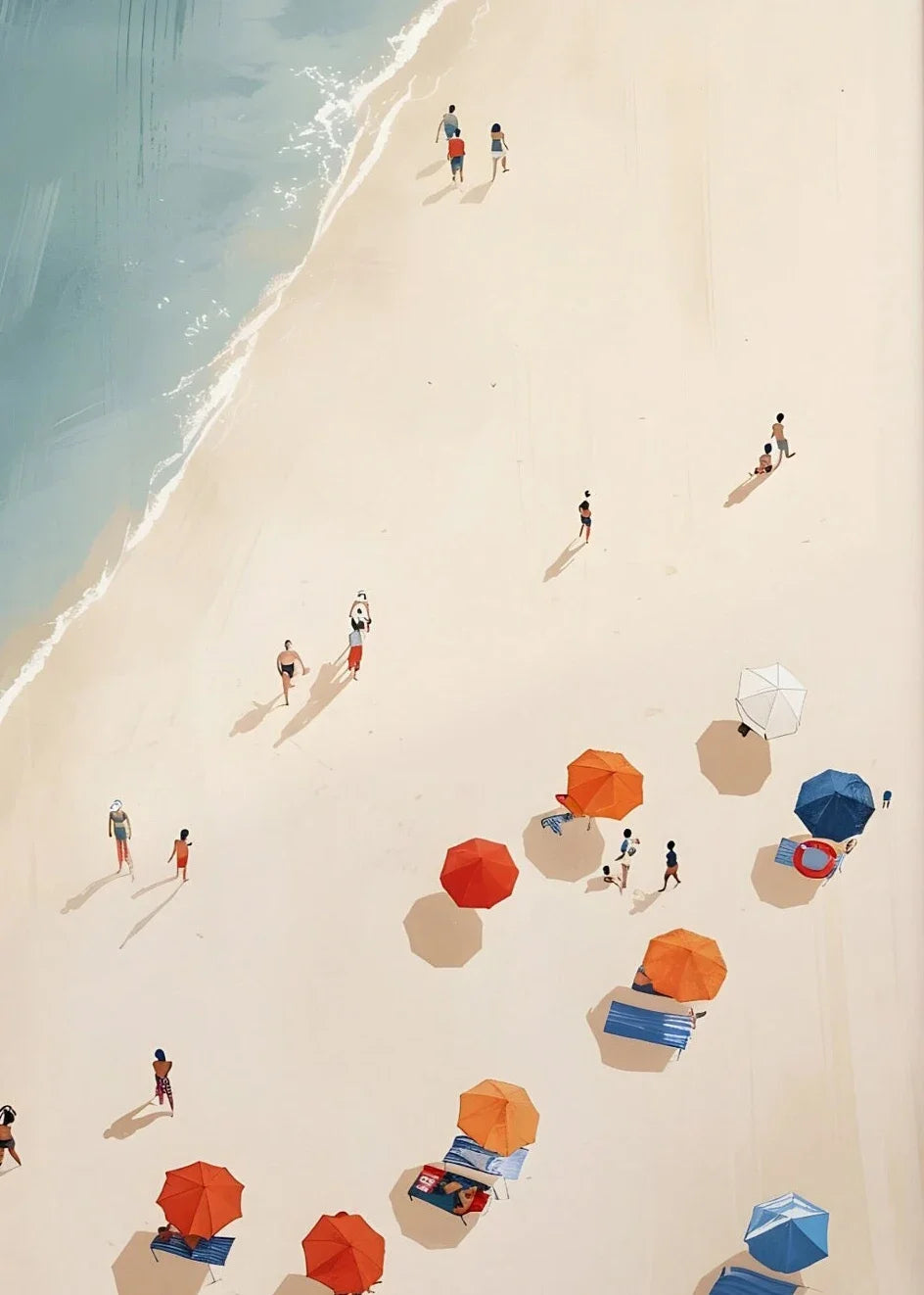 Summer Poolside Canvas Wall Art
