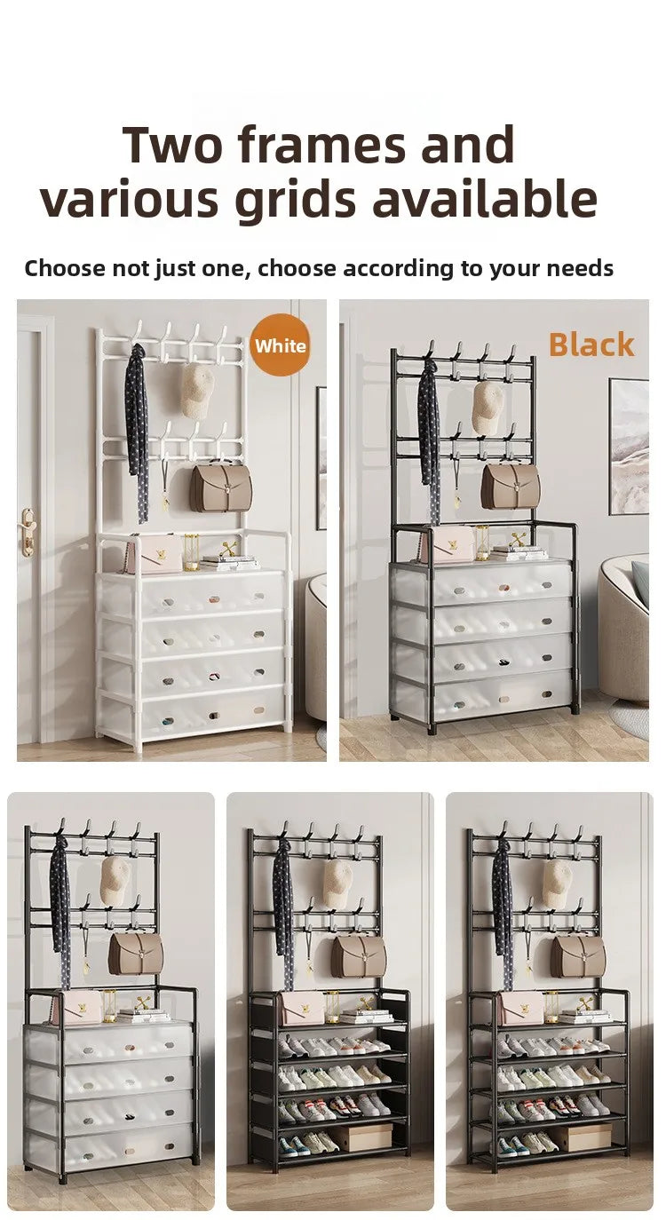 Door-Mounted Shoe & Hat Rack