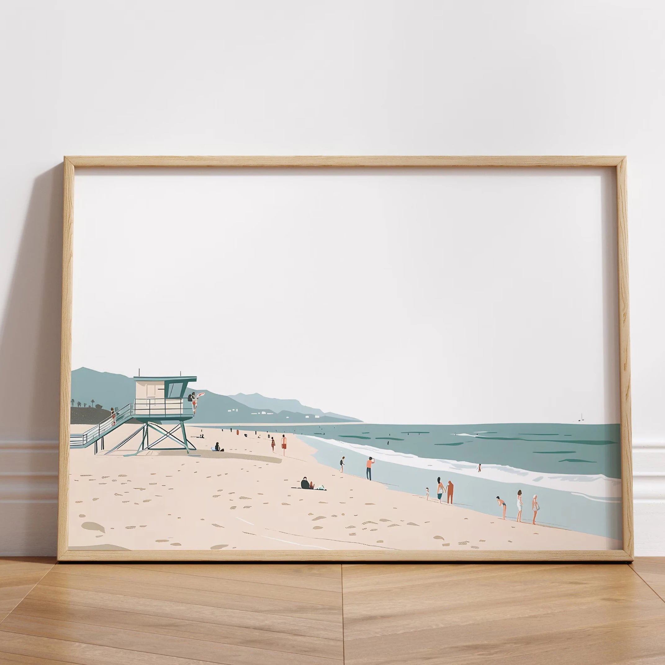 Summer Poolside Canvas Wall Art
