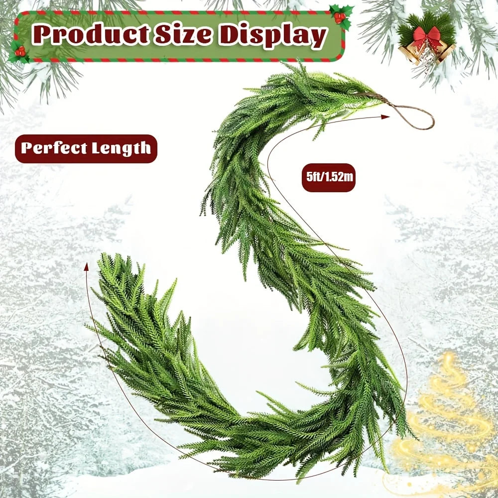 Classic Real-Touch Norfolk Pine Garland