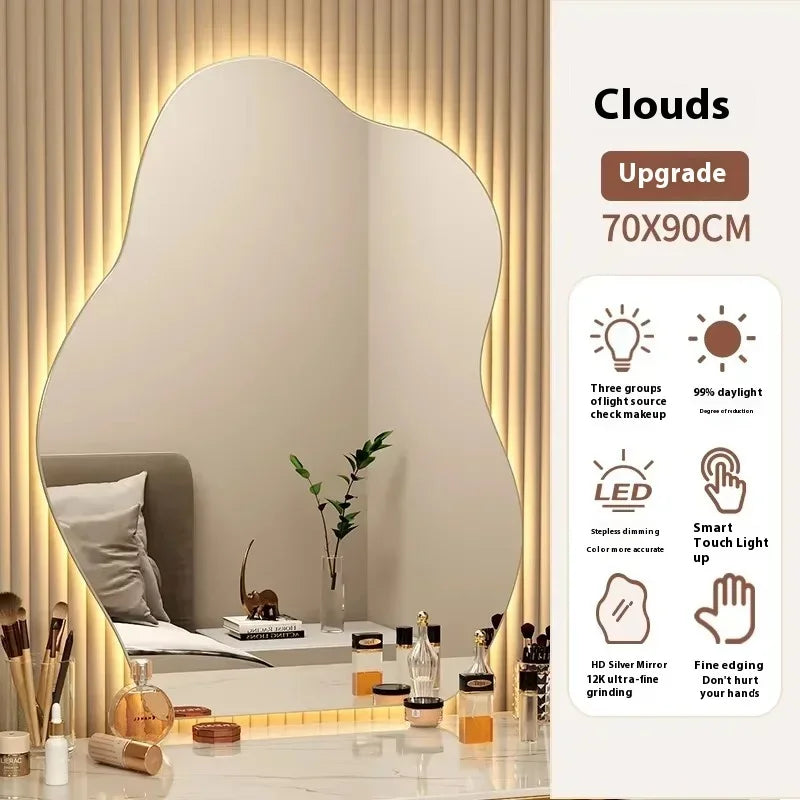 Irregular LED Accent Wall Mirror