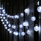 Crystal Solar Waterproof Outdoor String Lights