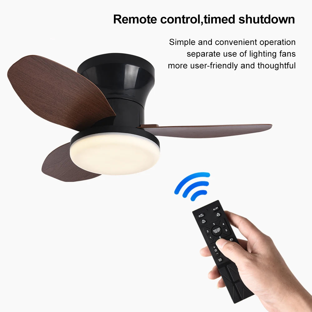 Nordic Minimalist Decorative Fan Light